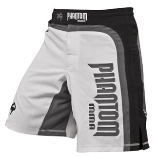 Fightshorts Shadow White/Black/Gray | PHANTOM MMA