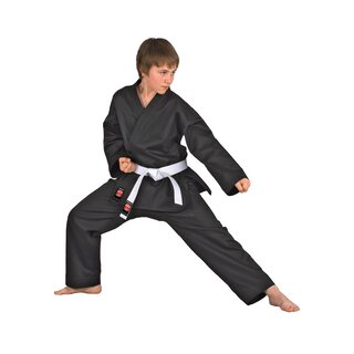 Karate Anzug Dojo Line, Schwarz | DANRHO