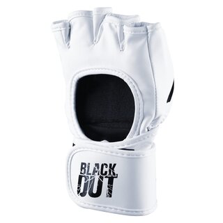 MMA Fight Gloves Blackout PU, wei/schwarz | PHANTOM MMA