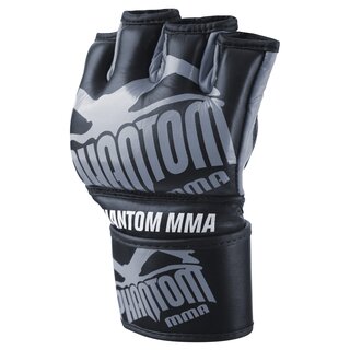MMA Fight Gloves Blackout, Black/Gray | PHANTOM MMA
