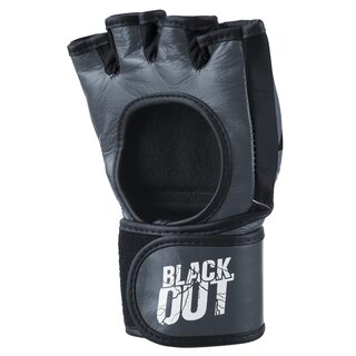 MMA Fight Gloves Blackout, Gray/Black | PHANTOM MMA