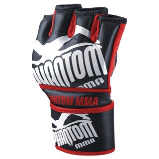 MMA Fight Gloves Blackout, schwarz/rot | PHANTOM MMA