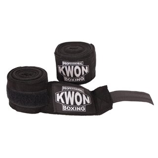 Professionelle Boxbandage Boxing, Schwarz | KWON