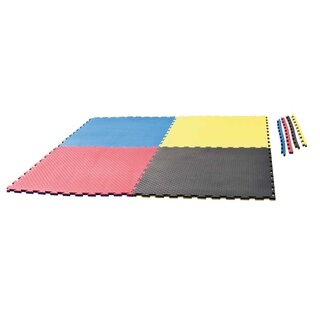 Puzzlematte Checker, 2cm, rot/blau | JU-SPORTS