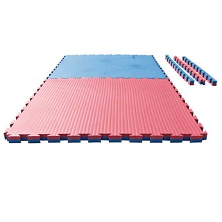 Puzzlematte Tatami 4 cm rot/blau Wendematte von Ju Sports