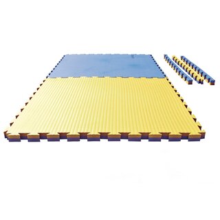 Puzzlematte Tatami, 4cm, blau/gelb | JU-SPORTS