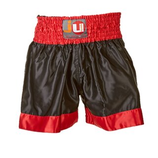 Thaibox Shorts Uni, schwarz/rot | JU-SPORTS