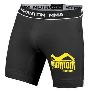 Vale Tudo Shorts Black/Yellow | PHANTOM MMA