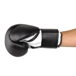 Boxhandschuh Fitness, 8-16oz, Schwarz oder Blau | KWON Schwarz / Weiß / 12 Oz