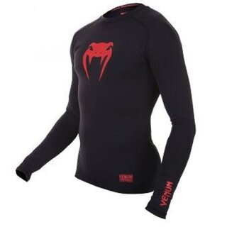 Compression T-Shirt Contender, Red Devil, Long Sleeve | VENUM L