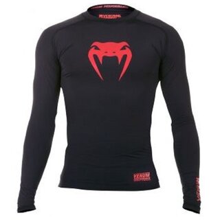 Compression T-Shirt Contender, Red Devil, Long Sleeve | VENUM M