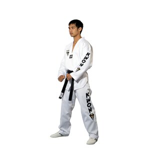 Taekwondo Anzug Starfighter, Schriftzug, w/R | KWON 150 cm